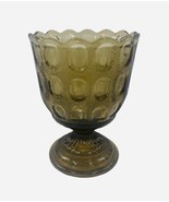 Vintage Glass E. O. Brody Co. Cleveland Ohio Light Brown Compote Bowl Ca... - $18.80