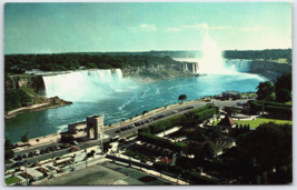 Niagara Falls From General Brock Hotel Ontario Canada Oaks Garden Postcard - $6.68