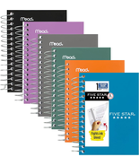 Spiral Notebook, 6 Pack, College Ruled Paper, Fat Lil&#39; Pocket Notebooks,... - $31.53 CAD