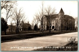RPPC State Normal School Buildings Madison South Dakota SD 1946 Postcard F15 - £10.83 GBP