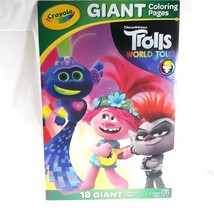 Crayola Trolls 18 Giant Coloring Pages - £14.09 GBP