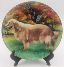 Patricia Bourque - Autumn Portrait Golden Retrievers Dog Danbury Mint Plate - £11.29 GBP