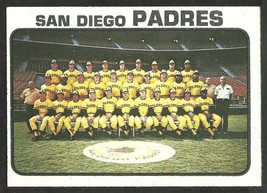 San Diego Padres Team Card 1973 Topps Baseball Card 316 - £0.98 GBP