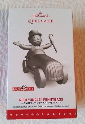 Primary image for Rich "Uncle" Pennybags Monopoly 2015 Ltd Ed Hallmark Keepsake Ornament NEW!