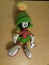 Plush Marvin the Martian 18&quot; Stuffed Toy Warner Bros Looney Tunes Cartoons - £36.67 GBP