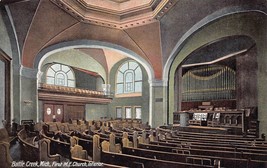 Battle Creek Mi ~ First Methodist Episcopal Church Initerior-Organ ~1910s-
sh... - £8.30 GBP