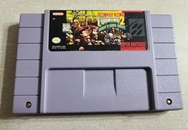 Super Nintendo SNES Donkey Kong Country 2 Diddy&#39;s Kong Quest Video Game Cart - £31.62 GBP