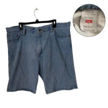 Wrangler Men&#39;s 40 Relaxed Fit Denim Jean Shorts Light Wash - $19.80