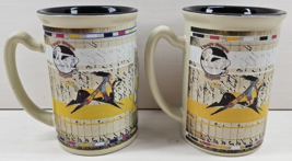 (2) Crazy Horse Memorial Mugs Set Korczak SC Native American Warrior Cof... - £30.90 GBP