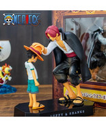 18cm One Piece Anime Figure Four Emperors Shanks Straw Hat Luffy Action ... - $256.28 MXN
