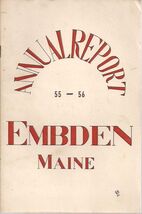 1956 ANNUAL REPORT of the Town of Embden, Maine - $14.84