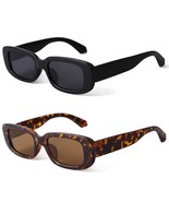 RetroRectangle Sunglasses Women And Men Vintage Small Square Sun Glasses... - $13.99