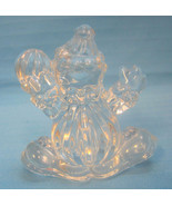 Clown Crystal Clear Art Glass Figurine Paperweight Suncatcher  3&quot; Tall  - £13.54 GBP