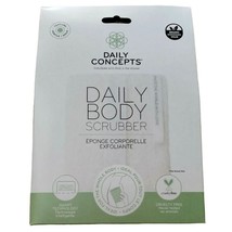 Daily Concepts Daily Body Scrubber Large Reusable Organic Cotton Exfoliator - £1.79 GBP