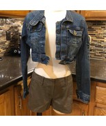 Mossimo stretch khaki green short shorts - $9.73
