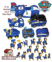 Paw Patrol 21 pc Lot CHASE Team Rescue Vehicles &amp; Action Figures - £39.78 GBP