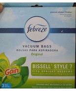 Febreze BISSELL Style 7 Upright Vacuums Bags, 3-pack, GAIN SCENT - NEW - $11.65