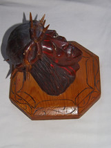 20th century polychrome wood carving of Jesus with crown of thorns - £359.70 GBP