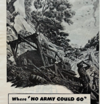1944 Caterpillar Diesel Advertisement WW2 Era Industrial Machinery E90E3 - $460.52 MXN