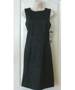 Mario Serrani Slvless. Royal Black Print Stretch Shift Dress Women&#39;s Sz ... - $26.87