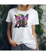 Punk Fairy Graphic T-Shirt 100% Cotton Gothic Fantasy Tee L-3X Alternati... - $355.24 MXN+