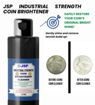 JSP Coin Cleaner Brightener and Cleaner for Gold Silver Copper Nickel Ba... - £9.73 GBP