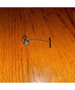 Vintage 1970s Navajo Turquoise Sterling Silver Tie Tack Pin | Mens Fashion - $653.08 MXN