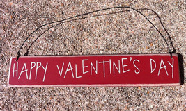 Wood sign CO-1301 Happy Valentine&#39;s Day - £1.96 GBP