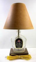 Crown Royal Black Bottle Table Lamp Bar Lounge Light Oiled Kraft Shade Led Bulb - £64.55 GBP