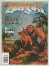 TSR AD&amp;D RPG Dragon Magazine #254 SIGNED by Cover Artist Jeff Easley - £19.71 GBP
