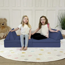 Imaginarium Kids and Toddler Play Couch, Small, Navy Blue, 15&#39;&#39; x 16&#39;&#39; x 48&#39;&#39; - £63.84 GBP