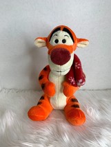 Disney Winnie The Pooh Plush Tigger Stuffed Animal Toy Red Scarf 11.5 in T - £10.11 GBP