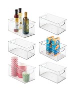 mDesign Plastic Kitchen Pantry Food Storage Bin, Handles, 6 Pack Clear 1... - €42,36 EUR