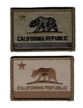 Bundle of 2pc California State Republic Hook Patch - £7.85 GBP