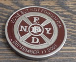 NYPD FDNY September 11, 2001 Gone But Not Forgotten Challenge Coin #60W - £11.76 GBP