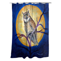 Betsy Drake Owl in Moon Shower Curtain - £77.16 GBP