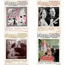 Sheet Music Magazine 4 Lot  Feb, March, April/May, June/July &#39;82 Performer Tips - £7.88 GBP