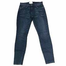 Current/Elliott The Stiletto Jeans Size 25-0 Skinny Crop Black Stretch 2... - $23.75