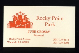 Rocky Point Park Business Card, Warwick, Rhode Island/RI,Amusement Park - $25.00