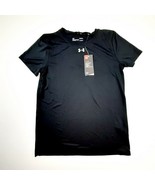 Under Armour Loose Women&#39;s T-Shirt Size Small Black Polyester TV27 - $22.84 CAD