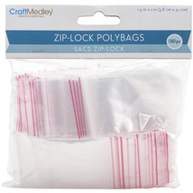 Ziplock Polybags 180/Pkg-1.5&quot;X2&quot;  Clear - £9.20 GBP