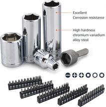 Basics Mechanic'S Socket Tool Set with Case, SAE and Metric Sizes, 201-P... - $115.50+