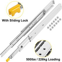 Heavy Duty Drawer Slides 500lbs Ball Bearing Drawer Slides 30inch Long with Lock - £71.13 GBP