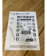 Second Fiddle to a Steel Guitar Press Book Kit Movie Poster 1965 KG Bill... - $247.50
