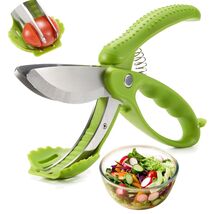Versatile Green Salad Scissors with Serrated Blades - Modern Kitchen Ess... - $47.47