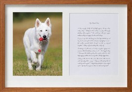 Custom Pet Memorial w/Eulogy | Matted, Framed Decor Item - £355.78 GBP