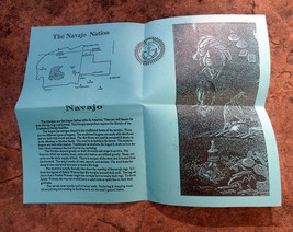 Navajo NATION Monument  Brochure Map Tribal Native American - £7.69 GBP