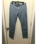 NWT J Crew Factory Slim-fit Flex Khaki Pant Men&#39;s SZ 29X32 NEW Blue - $32.46 CAD