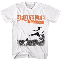 Bruce Lee Flying Kick Men&#39;s T Shirt Ninja Kick Kung Fu - £20.37 GBP+