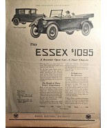 ESSEX $1095 - Detroit - &quot;A Finer Chassis&quot; Roomier Open Car-1922 Antique ... - $259.10 MXN